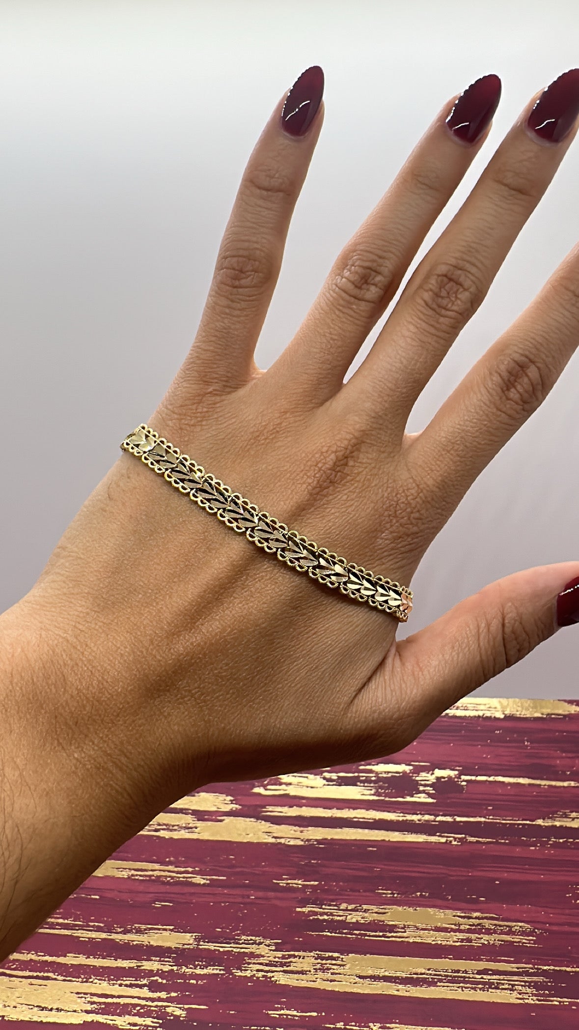 Solid Yellow Ladies Bracelet