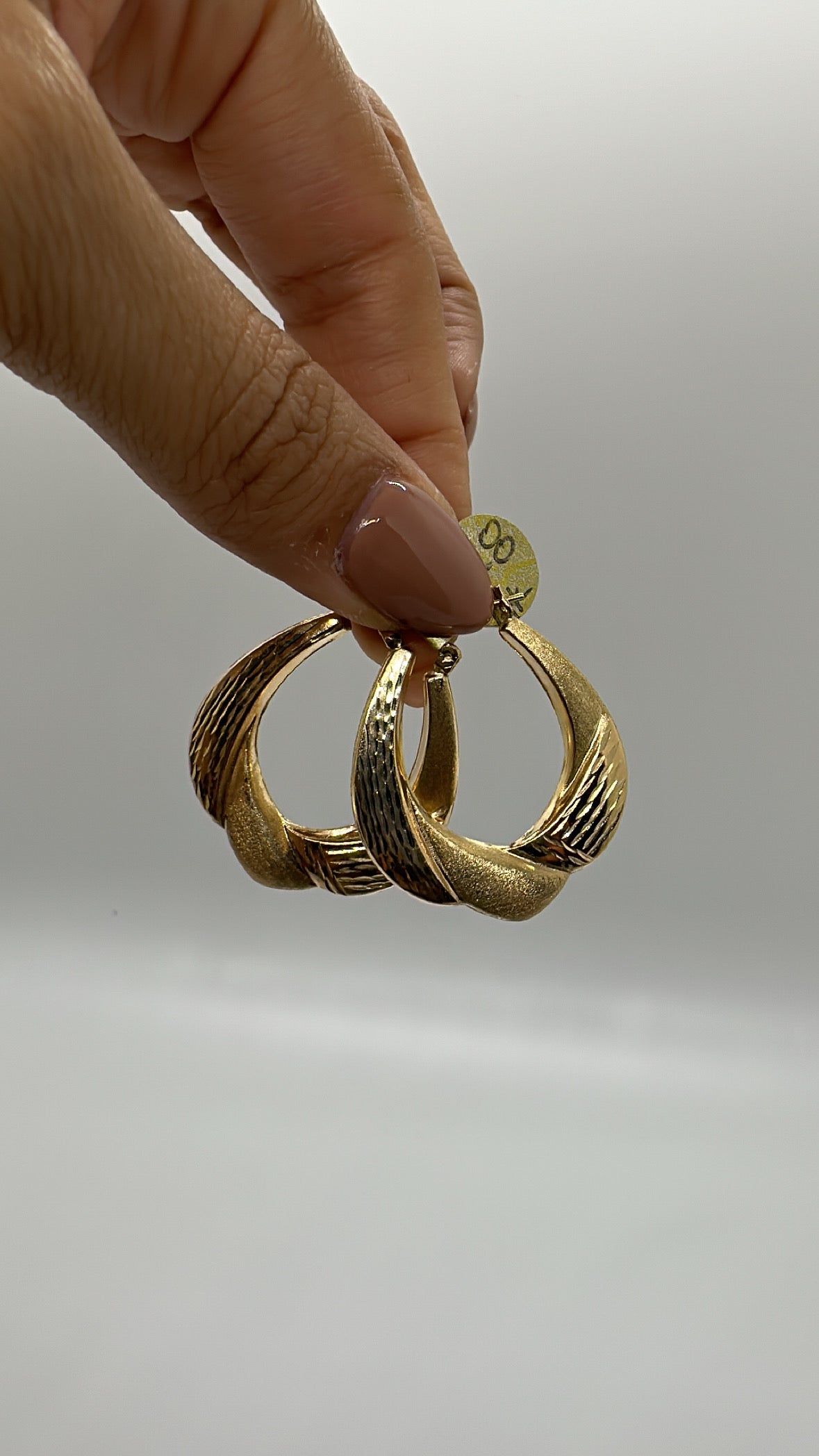 Multi Finish Semi Twist Hoops