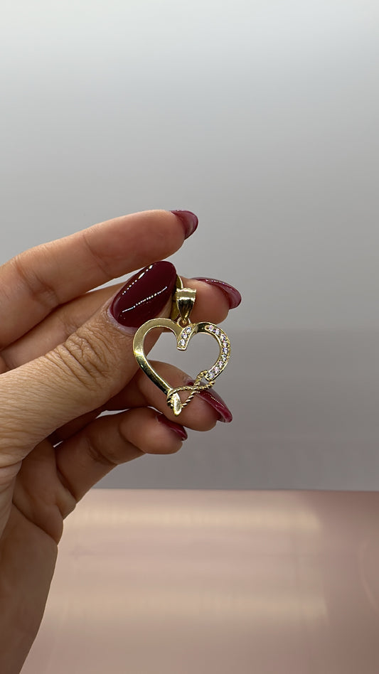 Heart Pendant with Infinity Detail