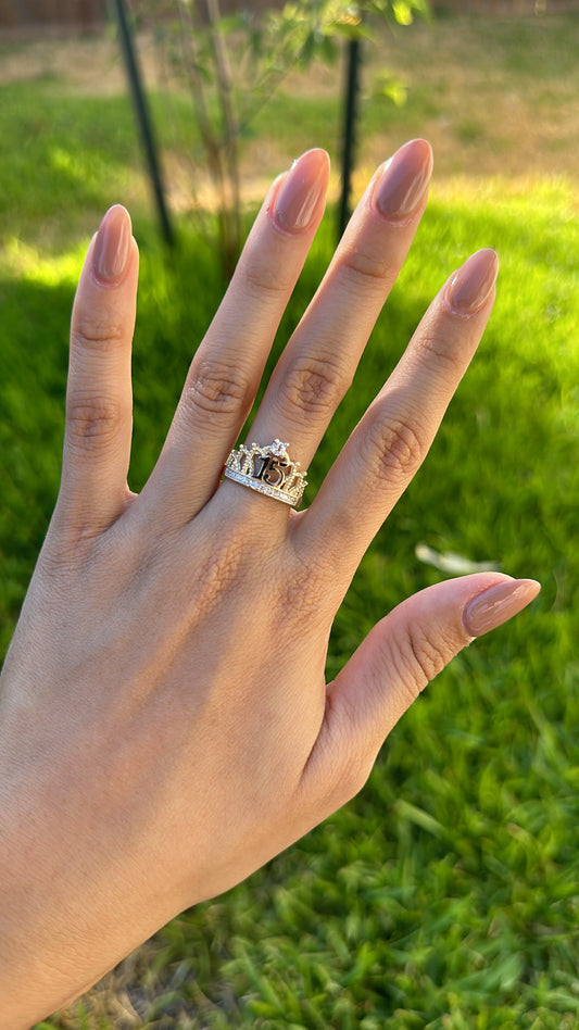 Crown Quinceañera Ring