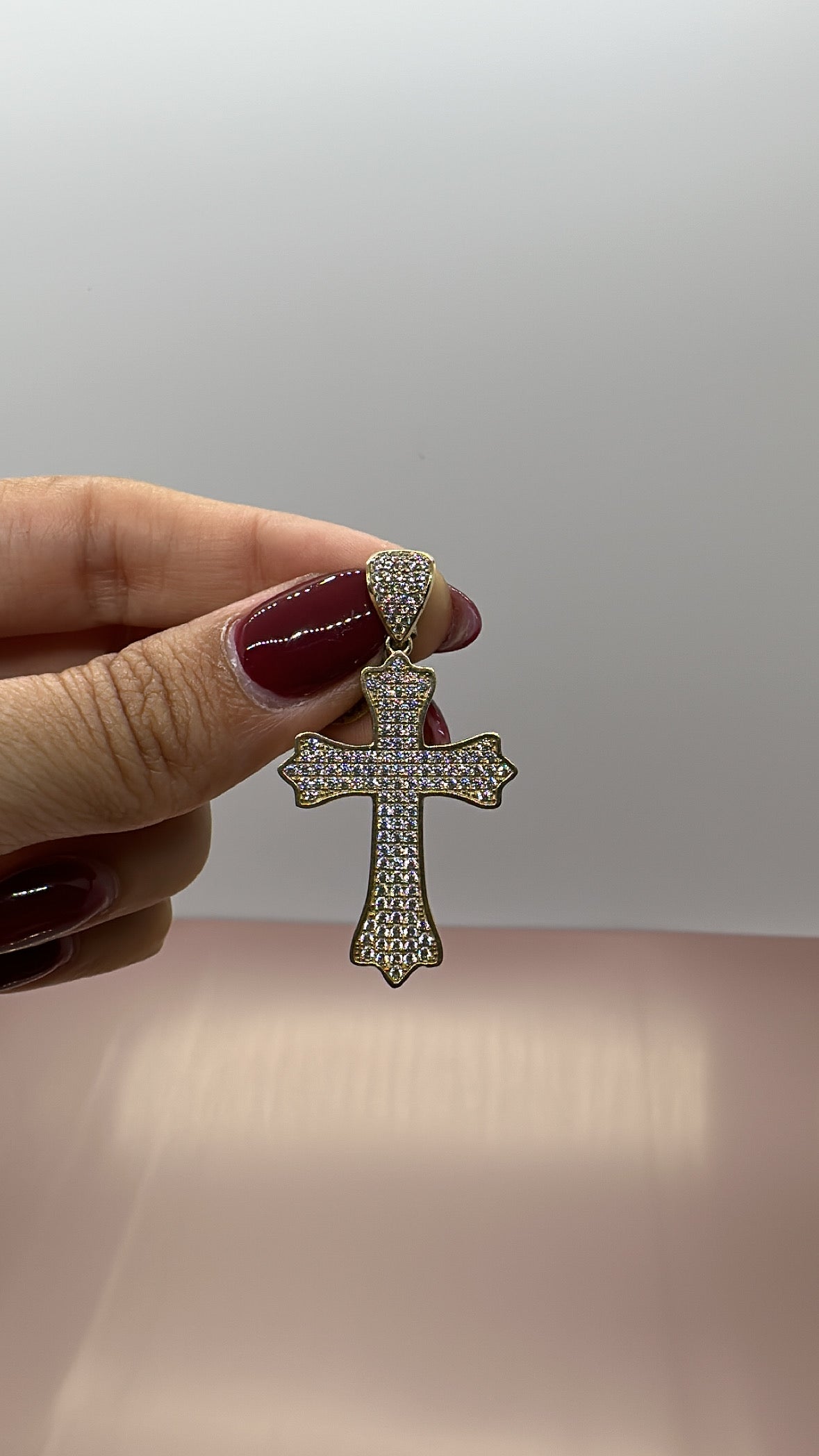 CZ Cross Pendant