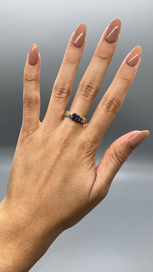 Purple Stone Ladies Ring