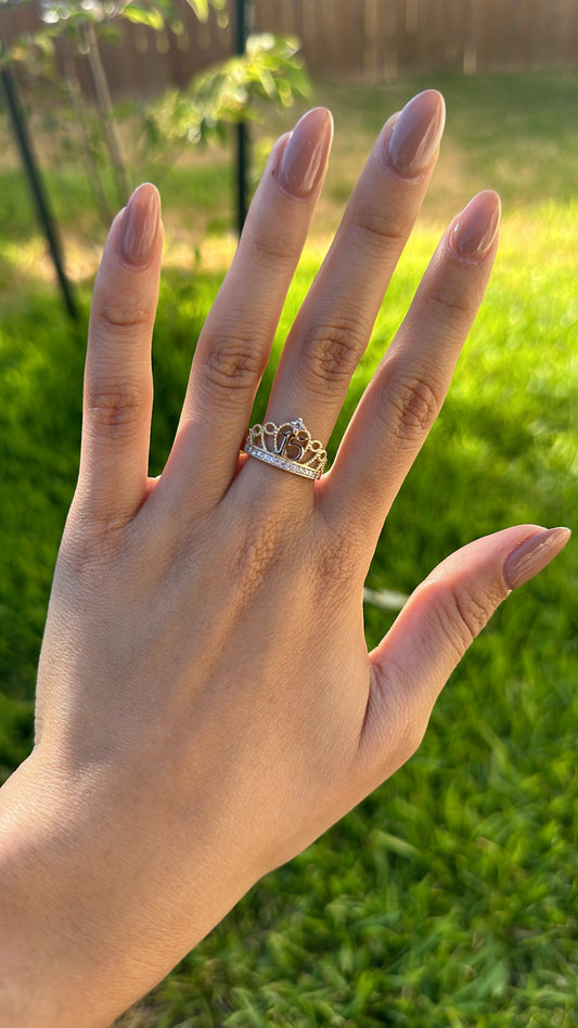 Crown Quinceañera Ring