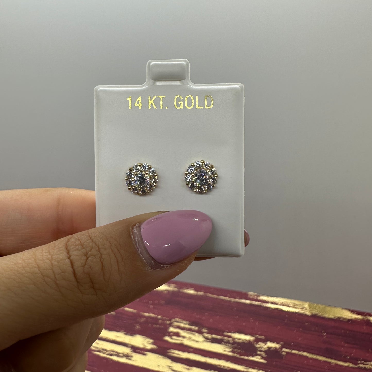 White Stone Studs